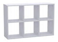 Weisser Buecherregal mit funktionales Design fuer flexible Arbeitsbereiche