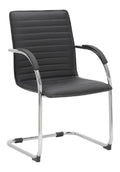 Besucherstuhl in Schwarz mit ergonomisch Variante 2