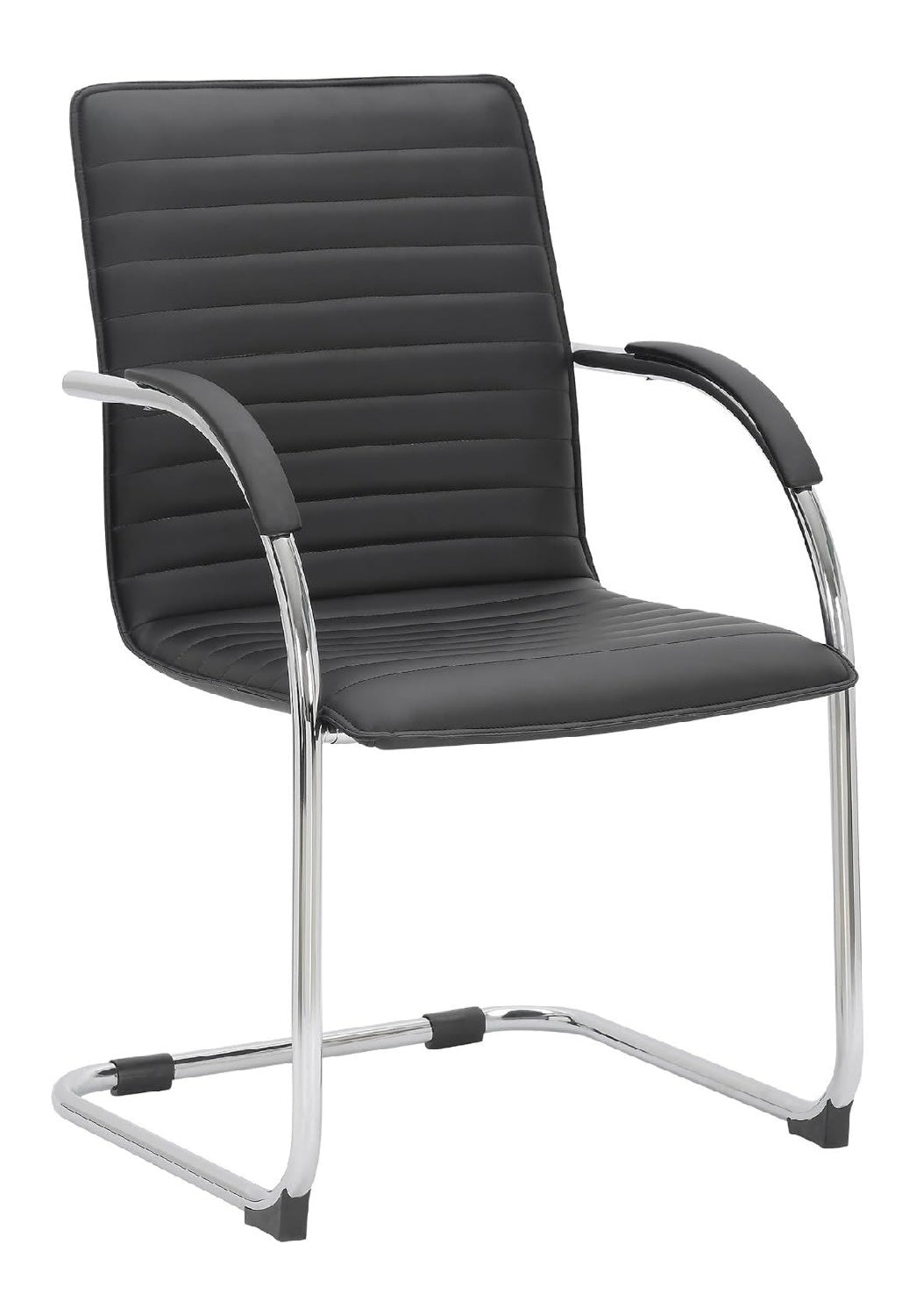 Besucherstuhl in Schwarz mit ergonomisch Variante 2