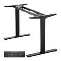 Schreibtischaufsatz 120 cm x 120 cm in Schwarz mit hoehenverstellbar